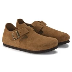 Birkenstock London Suede Leather Mink -Birkenstock Sale Store 1023519 pair