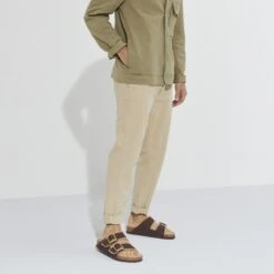 Birkenstock Arizona Bold Shearling Nubuck Leather Espresso -Birkenstock Sale Store 1023579 f look m