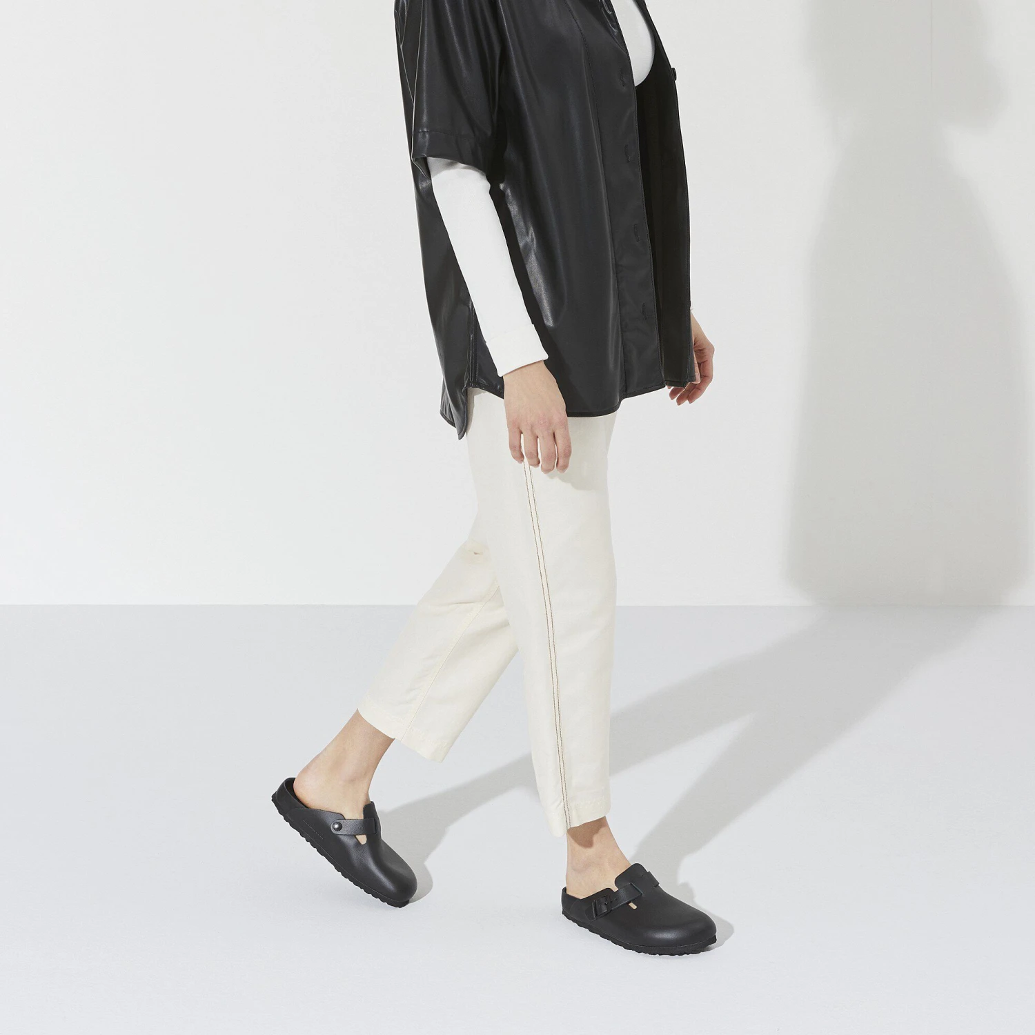 Birkenstock Boston Exquisite Leather Black 9 Birkenstock Boston Exquisite Leather Black - Image 9