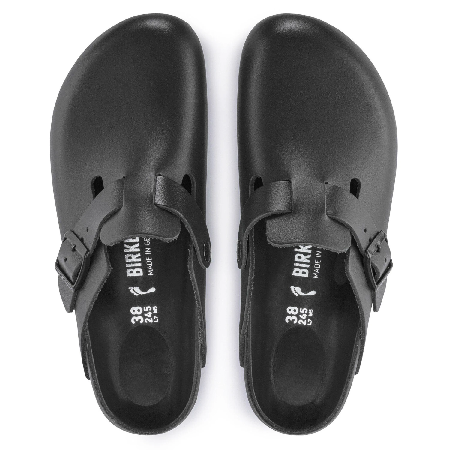 Birkenstock Boston Exquisite Leather Black 2 Birkenstock Boston Exquisite Leather Black - Image 2