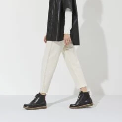 Birkenstock Birmingham Lace Women Oiled Leather Black -Birkenstock Sale Store 1023685 f look f