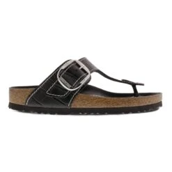 Birkenstock Gizeh Big Buckle Natural Leather Patent Black -Birkenstock Sale Store 1023779 side