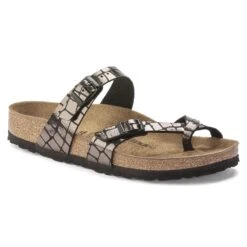 Birkenstock Mayari Microfiber Gator Gleam Black
