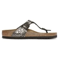 Birkenstock Gizeh Birko-Flor Metallic Stones Black -Birkenstock Sale Store 1023911 side