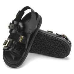Birkenstock Cannes Leather Black -Birkenstock Sale Store 1023919 sole