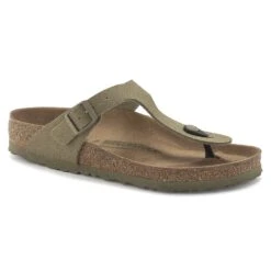 Birkenstock Gizeh Vegan Textile Faded Khaki