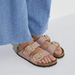 Birkenstock Arizona Big Buckle Nubuck Leather Old Rose 11 Birkenstock Arizona Big Buckle Nubuck Leather Old Rose -Birkenstock Sale Store 1023963 f closeup f