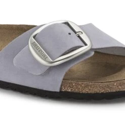 Birkenstock Madrid Big Buckle Nubuck Leather Purple Fog -Birkenstock Sale Store 1023965 detail 1