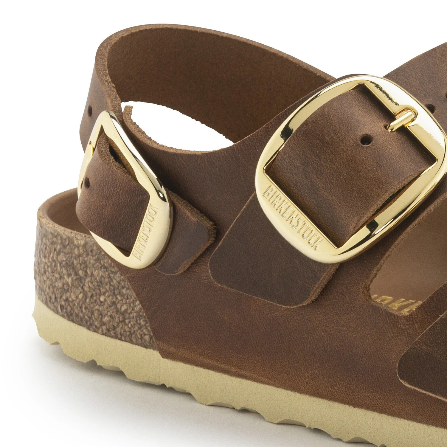 Birkenstock Milano Big Buckle Oiled Leather Cognac 5 Birkenstock Milano Big Buckle Oiled Leather Cognac - Image 5