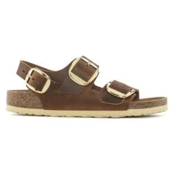 Birkenstock Milano Big Buckle Oiled Leather Cognac 10 Birkenstock Milano Big Buckle Oiled Leather Cognac -Birkenstock Sale Store 1023972 side