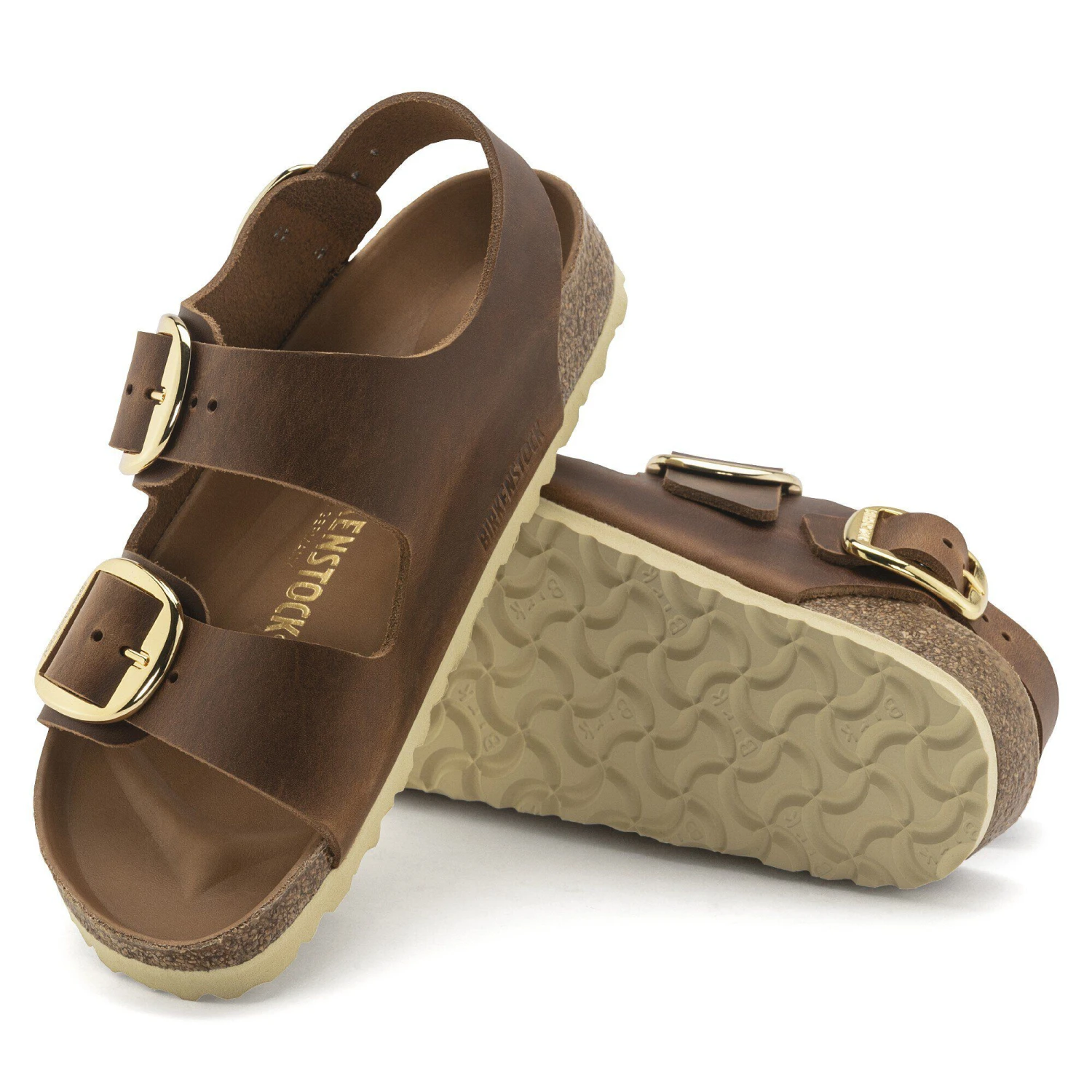 Birkenstock Milano Big Buckle Oiled Leather Cognac 6 Birkenstock Milano Big Buckle Oiled Leather Cognac - Image 6