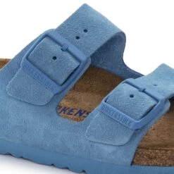 Birkenstock Arizona Soft Footbed Suede Leather Sky Blue -Birkenstock Sale Store 1023980 detail 1