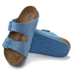 Birkenstock Arizona Soft Footbed Suede Leather Sky Blue -Birkenstock Sale Store 1023980 sole