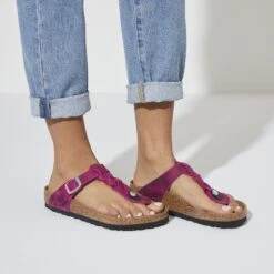 Birkenstock Gizeh Braided Oiled Leather Festival Fuchsia 11 Birkenstock Gizeh Braided Oiled Leather Festival Fuchsia -Birkenstock Sale Store 1023991 f closeup f