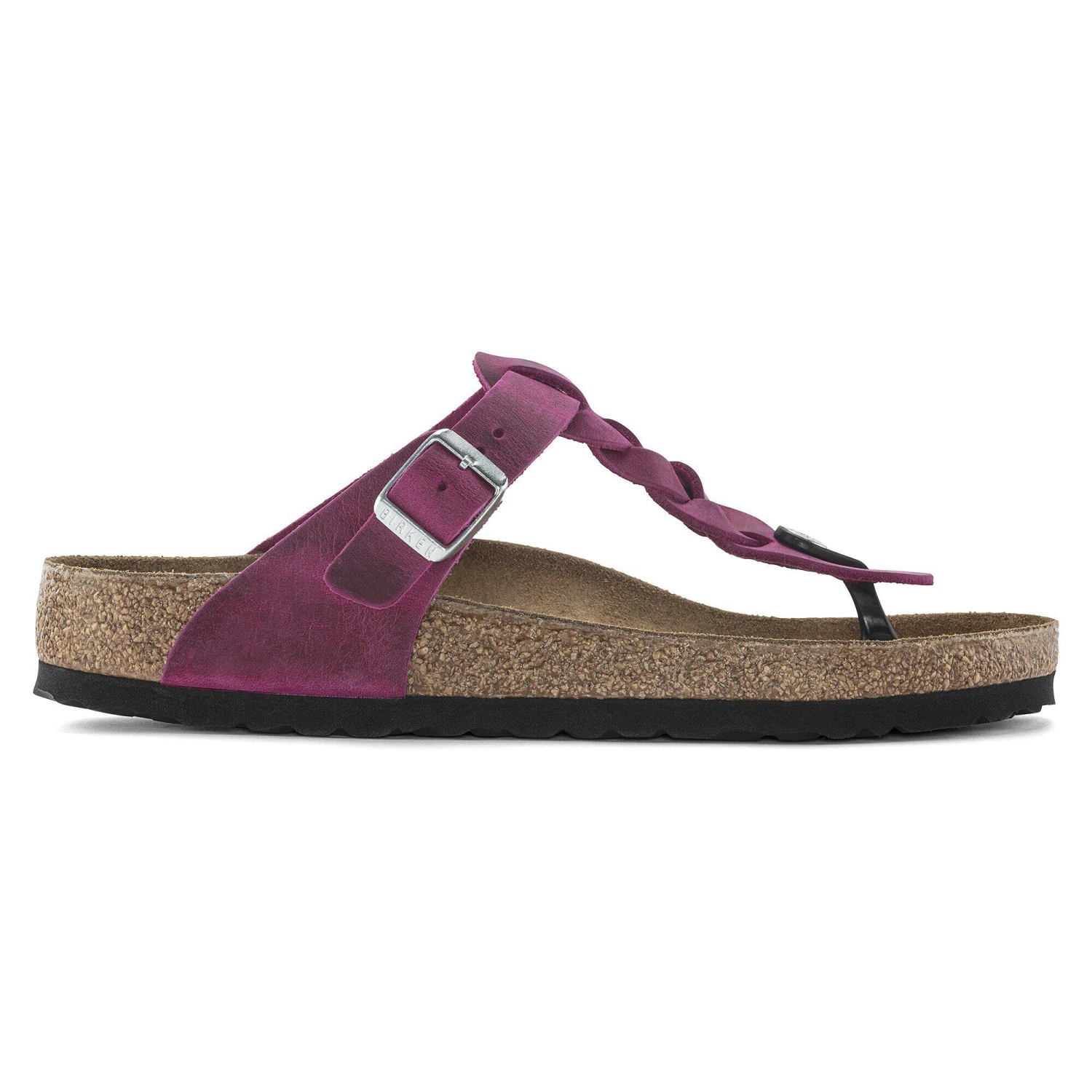 Birkenstock Gizeh Braided Oiled Leather Festival Fuchsia 3 Birkenstock Gizeh Braided Oiled Leather Festival Fuchsia - Image 3