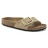 Birkenstock Madrid Big Buckle Nubuck Leather Sandcastle