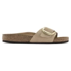 Birkenstock Madrid Big Buckle Nubuck Leather Sandcastle -Birkenstock Sale Store 1024009 side
