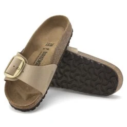 Birkenstock Madrid Big Buckle Nubuck Leather Sandcastle -Birkenstock Sale Store 1024009 sole