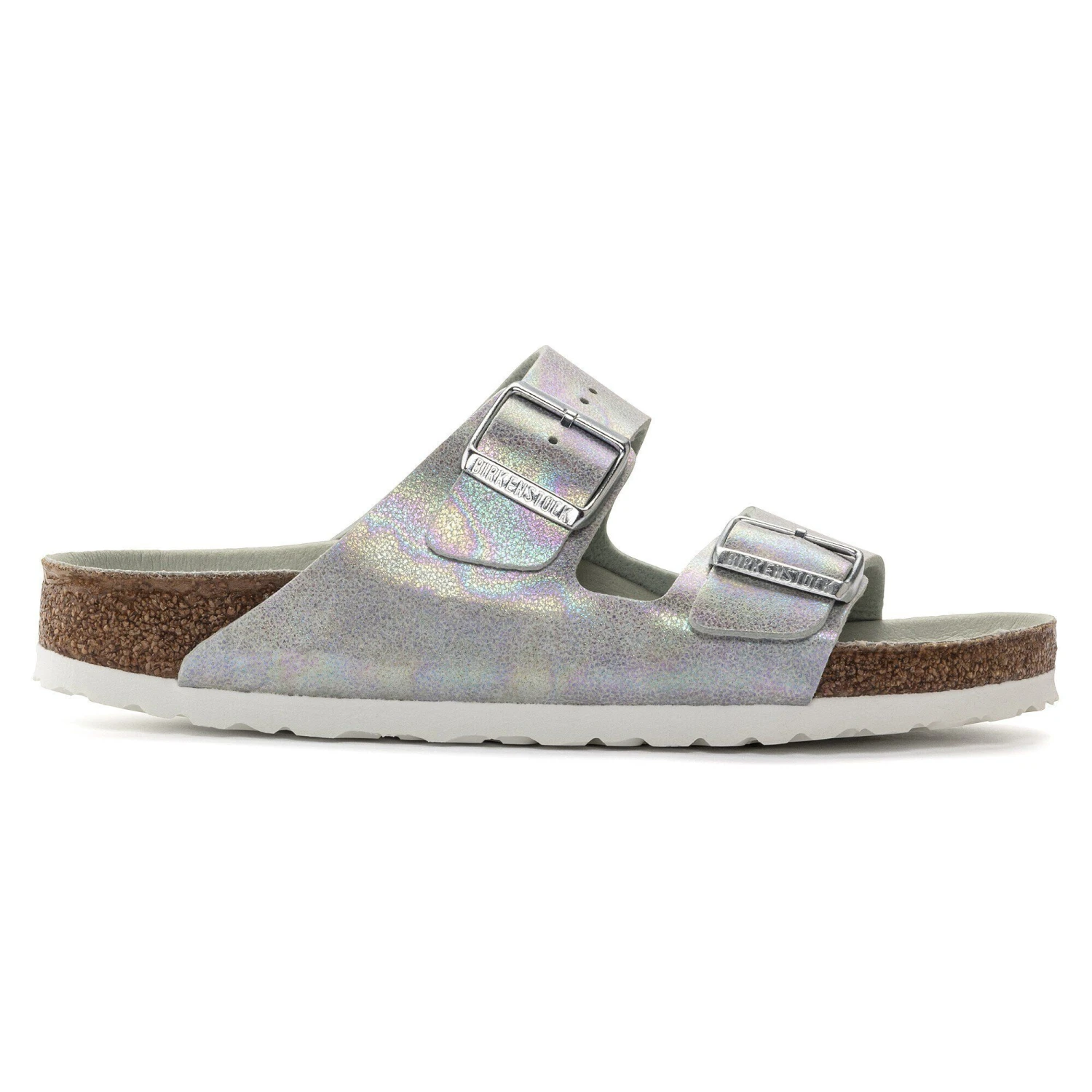 Birkenstock Arizona Vegan Microfiber Iridescent Matcha 3 Birkenstock Arizona Vegan Microfiber Iridescent Matcha - Image 3