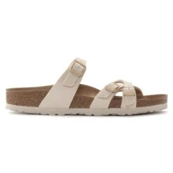 Birkenstock Franca Vegan Textile Canvas Eggshell -Birkenstock Sale Store 1024032 side