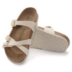 Birkenstock Franca Vegan Textile Canvas Eggshell -Birkenstock Sale Store 1024032 sole