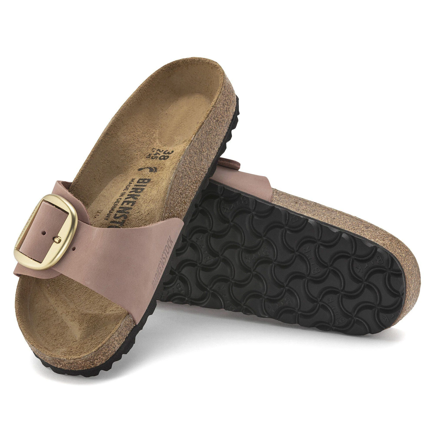 Birkenstock Madrid Big Buckle Nubuck Leather Old Rose 6 Birkenstock Madrid Big Buckle Nubuck Leather Old Rose - Image 6