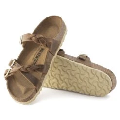 Birkenstock Franca Braided Oiled Leather Cognac -Birkenstock Sale Store 1024052 sole