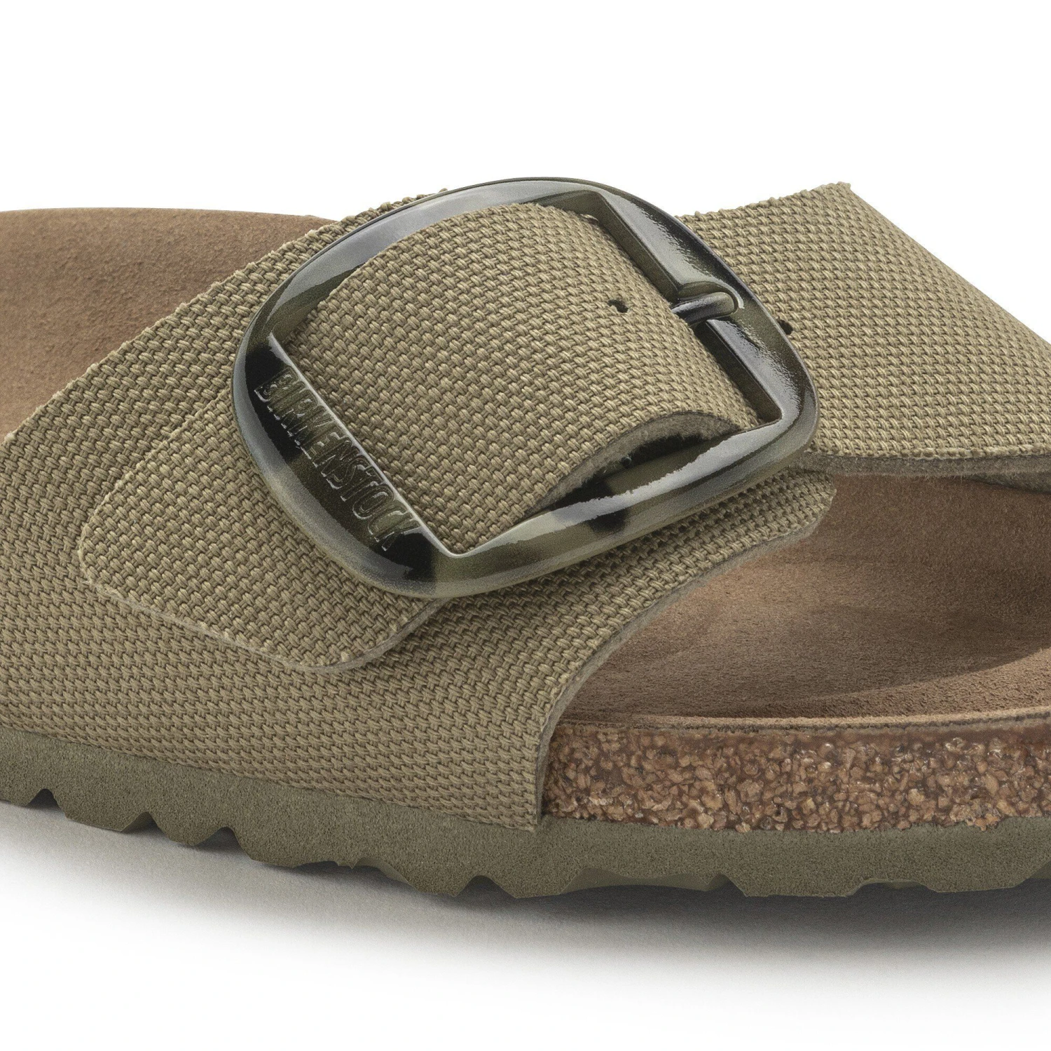 Birkenstock Madrid Vegan Big Buckle Textile Faded Khaki 5 Birkenstock Madrid Vegan Big Buckle Textile Faded Khaki - Image 5