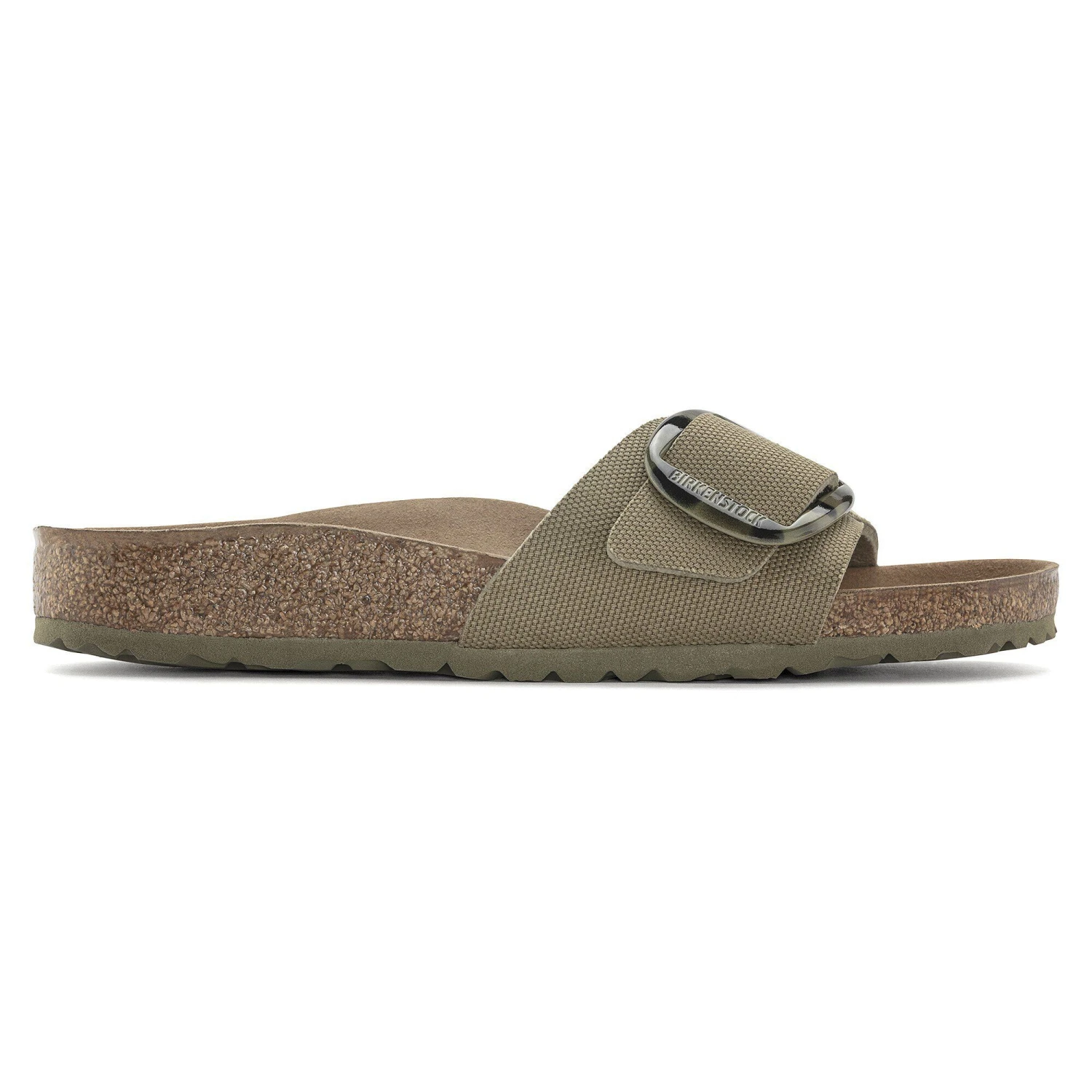 Birkenstock Madrid Vegan Big Buckle Textile Faded Khaki 3 Birkenstock Madrid Vegan Big Buckle Textile Faded Khaki - Image 3