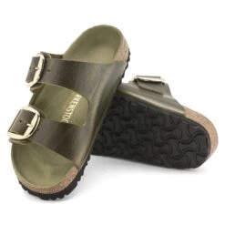 Birkenstock Arizona Big Buckle Oiled Leather Olive Green -Birkenstock Sale Store 1024071 sole