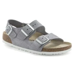 Birkenstock Milano Suede Leather Purple Fog