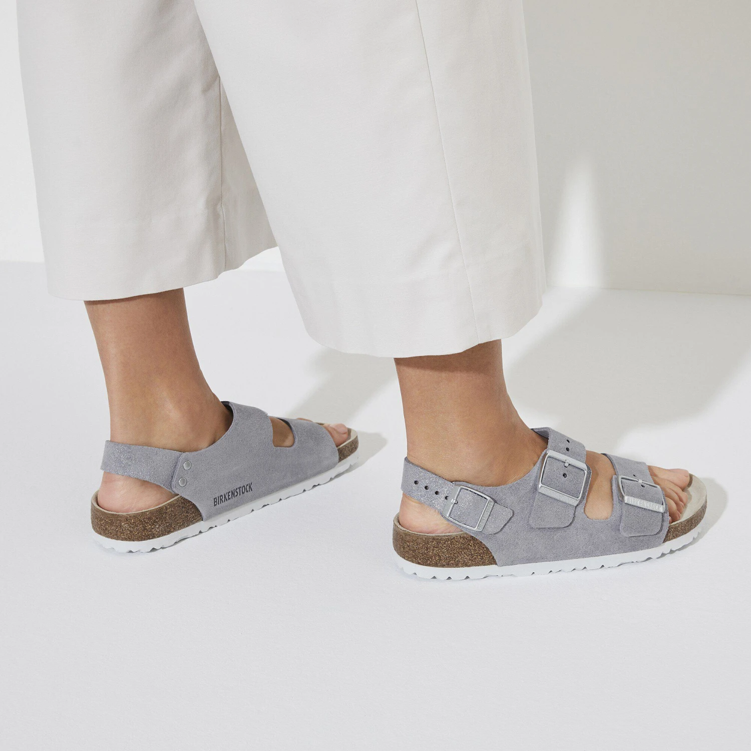 Birkenstock Milano Suede Leather Purple Fog 6 Birkenstock Milano Suede Leather Purple Fog - Image 6