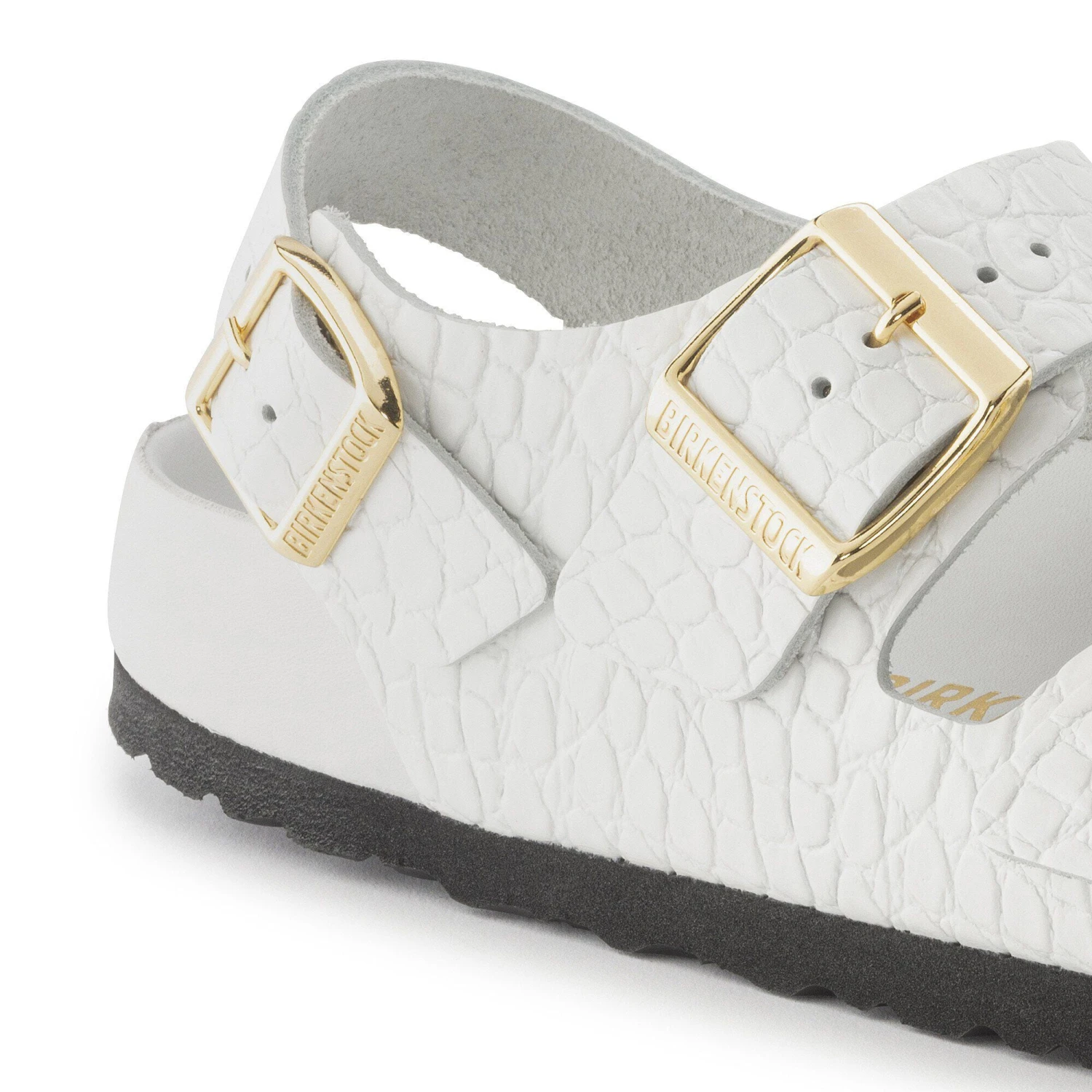 Birkenstock Milano Embossed Leather Emboss White 7 Birkenstock Milano Embossed Leather Emboss White - Image 7
