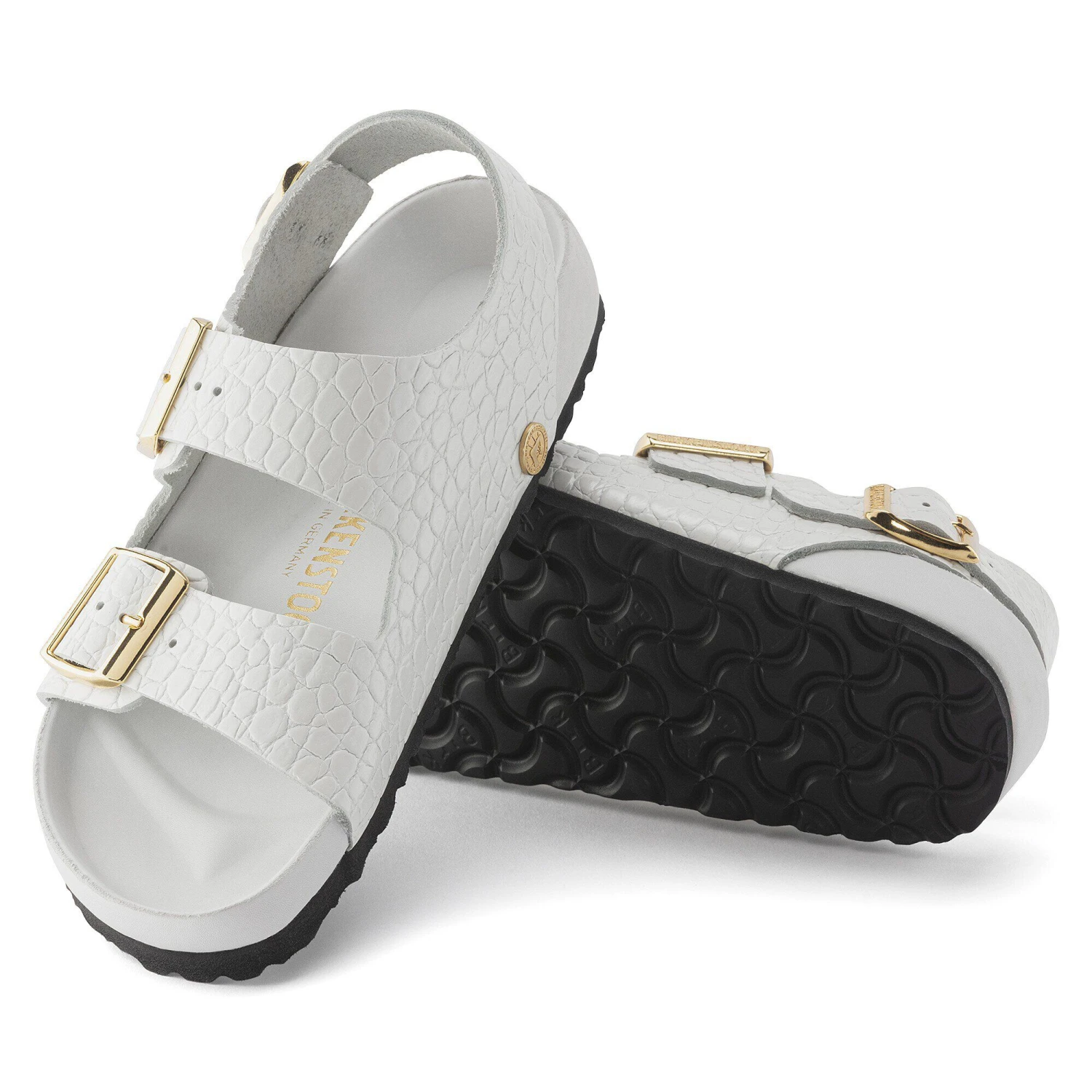 Birkenstock Milano Embossed Leather Emboss White 5 Birkenstock Milano Embossed Leather Emboss White - Image 5