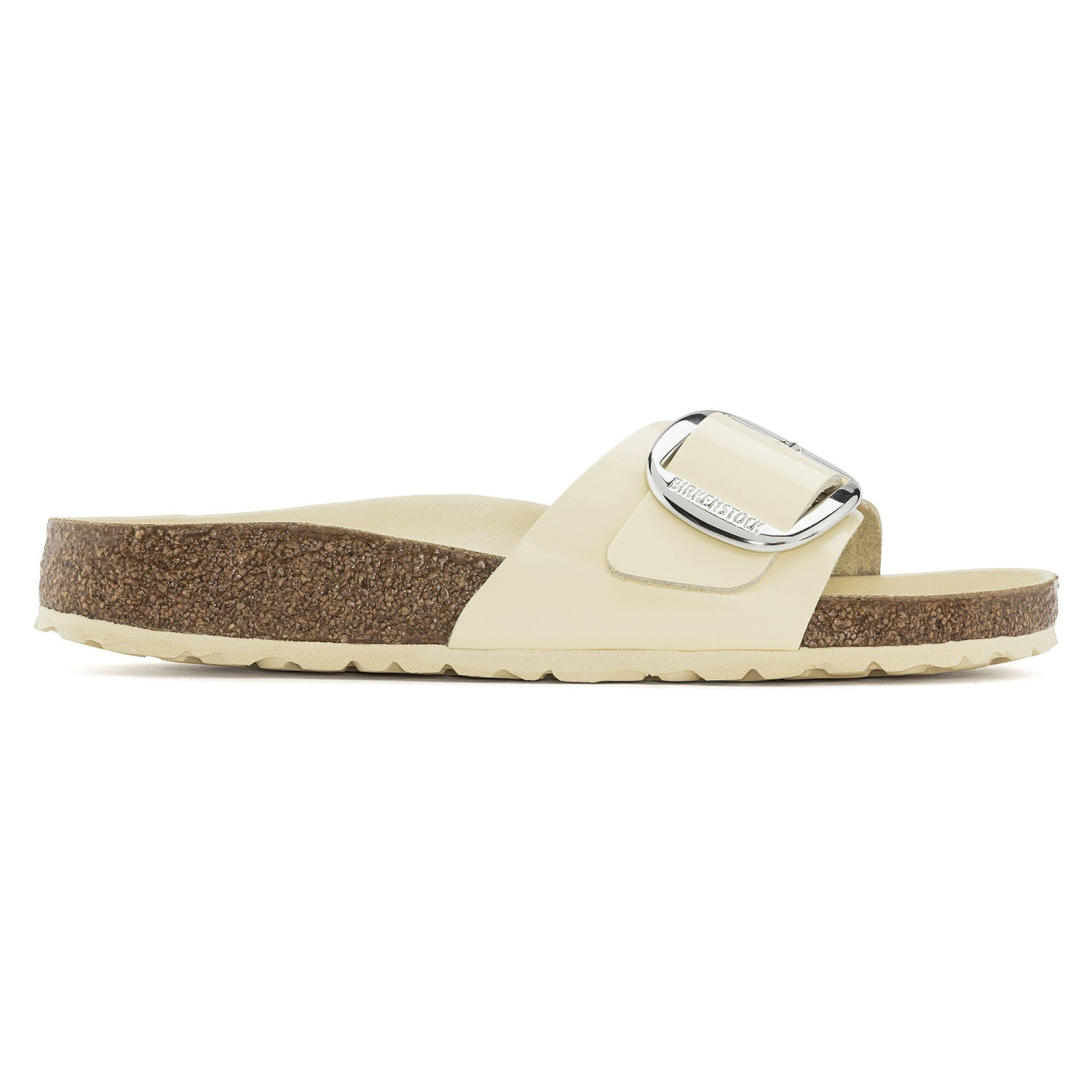Birkenstock Madrid Big Buckle Natural Leather Patent High Shine Butter 3 Birkenstock Madrid Big Buckle Natural Leather Patent High Shine Butter - Image 3