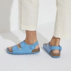 Birkenstock Milano Big Buckle Natural Leather Patent High Shine Sky Blue 15 Birkenstock Milano Big Buckle Natural Leather Patent High Shine Sky Blue -Birkenstock Sale Store 1024185 f closeup f