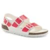Birkenstock Milano Birko-Flor Patent Neon Pink/White Patent