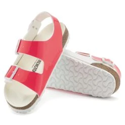 Birkenstock Milano Birko-Flor Patent Neon Pink/White Patent -Birkenstock Sale Store 1024187 sole