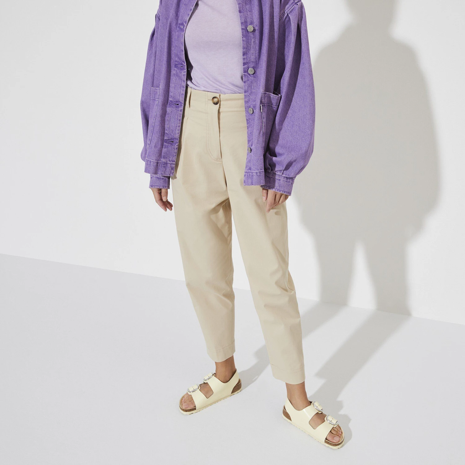 Birkenstock Milano Big Buckle Natural Leather Patent High Shine Butter 5 Birkenstock Milano Big Buckle Natural Leather Patent High Shine Butter - Image 5