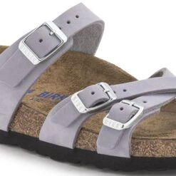 Birkenstock Franca Soft Footbed Nubuck Leather Purple Fog -Birkenstock Sale Store 1024209 detail 1