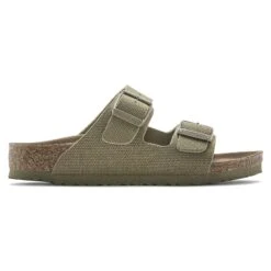 Birkenstock Arizona Kids Vegan Textile Faded Khaki -Birkenstock Sale Store 1024306 side