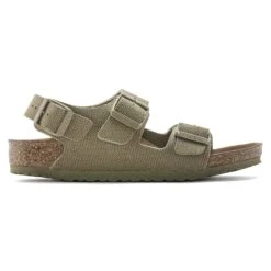 Birkenstock Milano Kids Vegan Textile Faded Khaki 8 Birkenstock Milano Kids Vegan Textile Faded Khaki -Birkenstock Sale Store 1024324 side