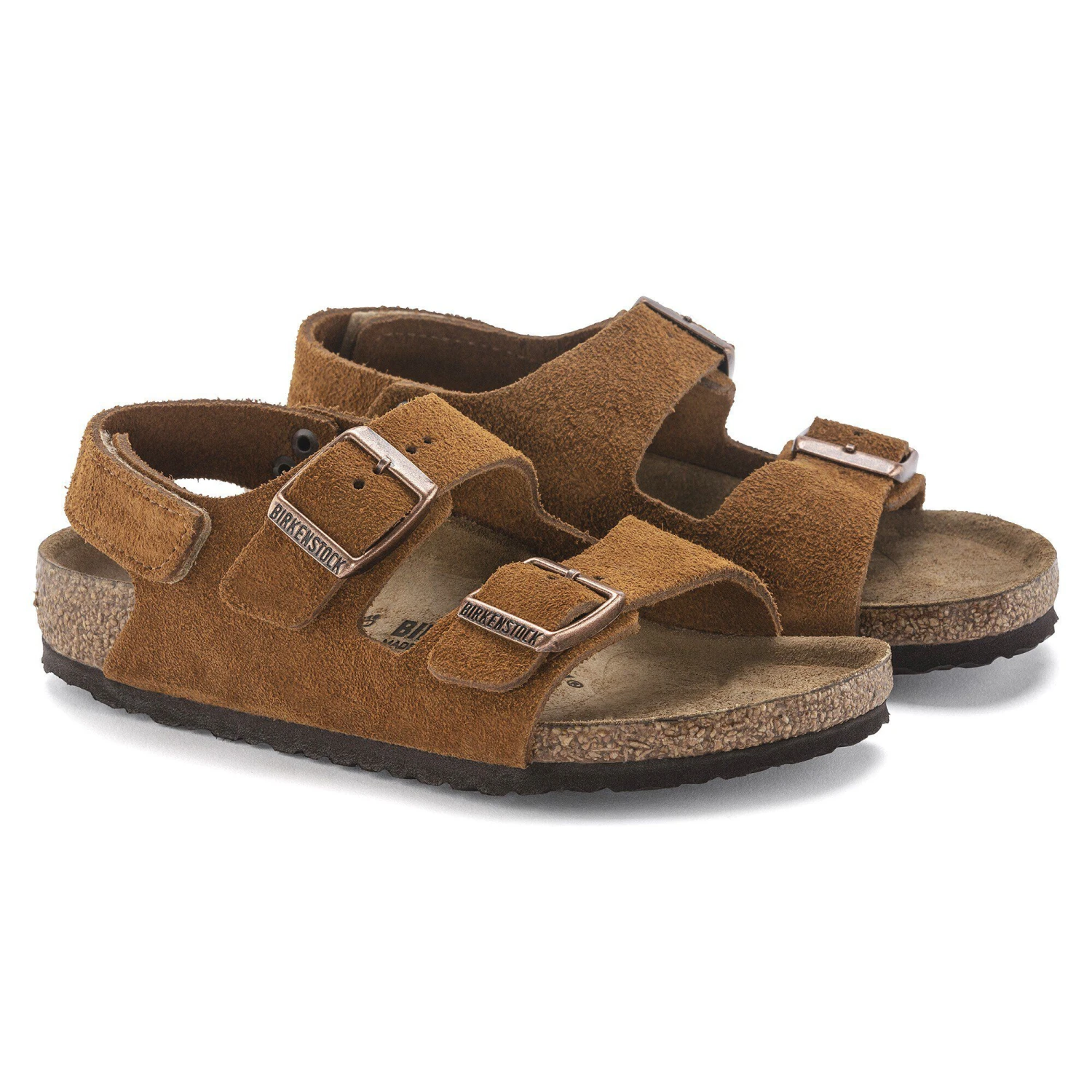 Birkenstock Milano HL Suede Kids Suede Leather Mink 6 Birkenstock Milano HL Suede Kids Suede Leather Mink - Image 6