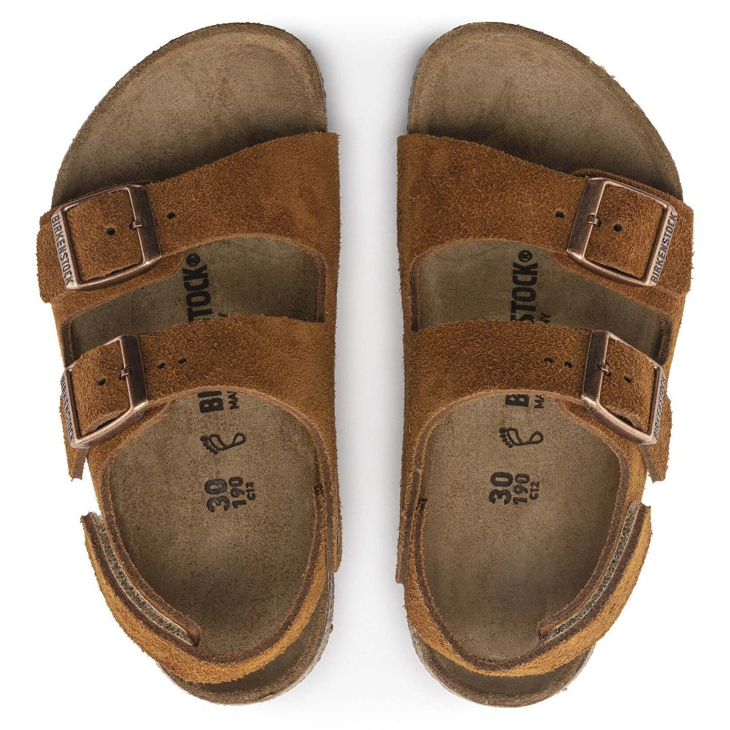 Birkenstock Milano HL Suede Kids Suede Leather Mink 2 Birkenstock Milano HL Suede Kids Suede Leather Mink - Image 2