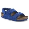 Birkenstock Milano HL Suede Kids Suede Leather Ultra Blue