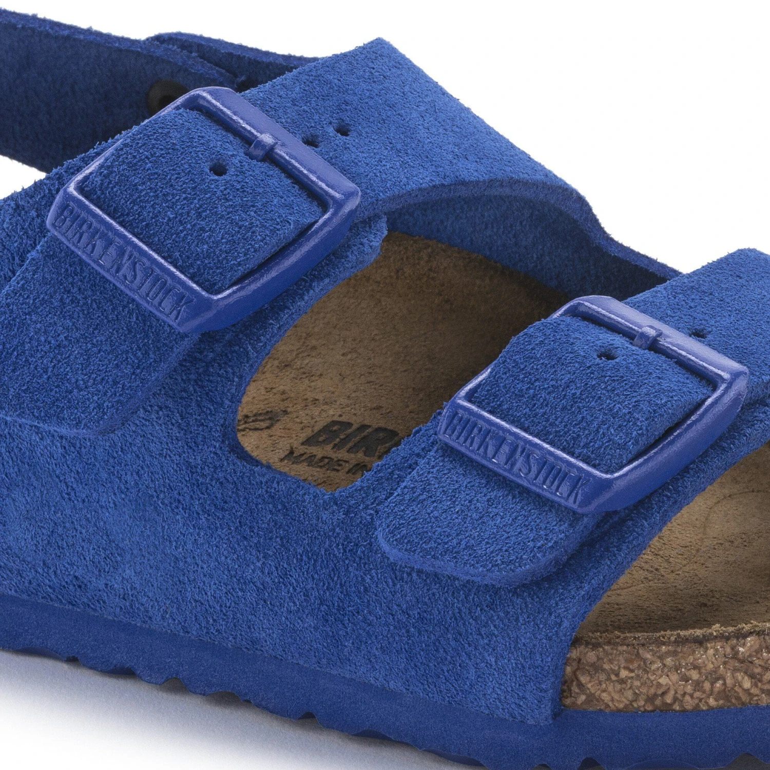 Birkenstock Milano HL Suede Kids Suede Leather Ultra Blue 4 Birkenstock Milano HL Suede Kids Suede Leather Ultra Blue - Image 4