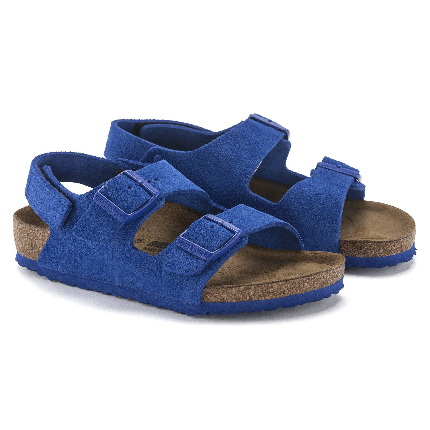 Birkenstock Milano HL Suede Kids Suede Leather Ultra Blue 6 Birkenstock Milano HL Suede Kids Suede Leather Ultra Blue - Image 6