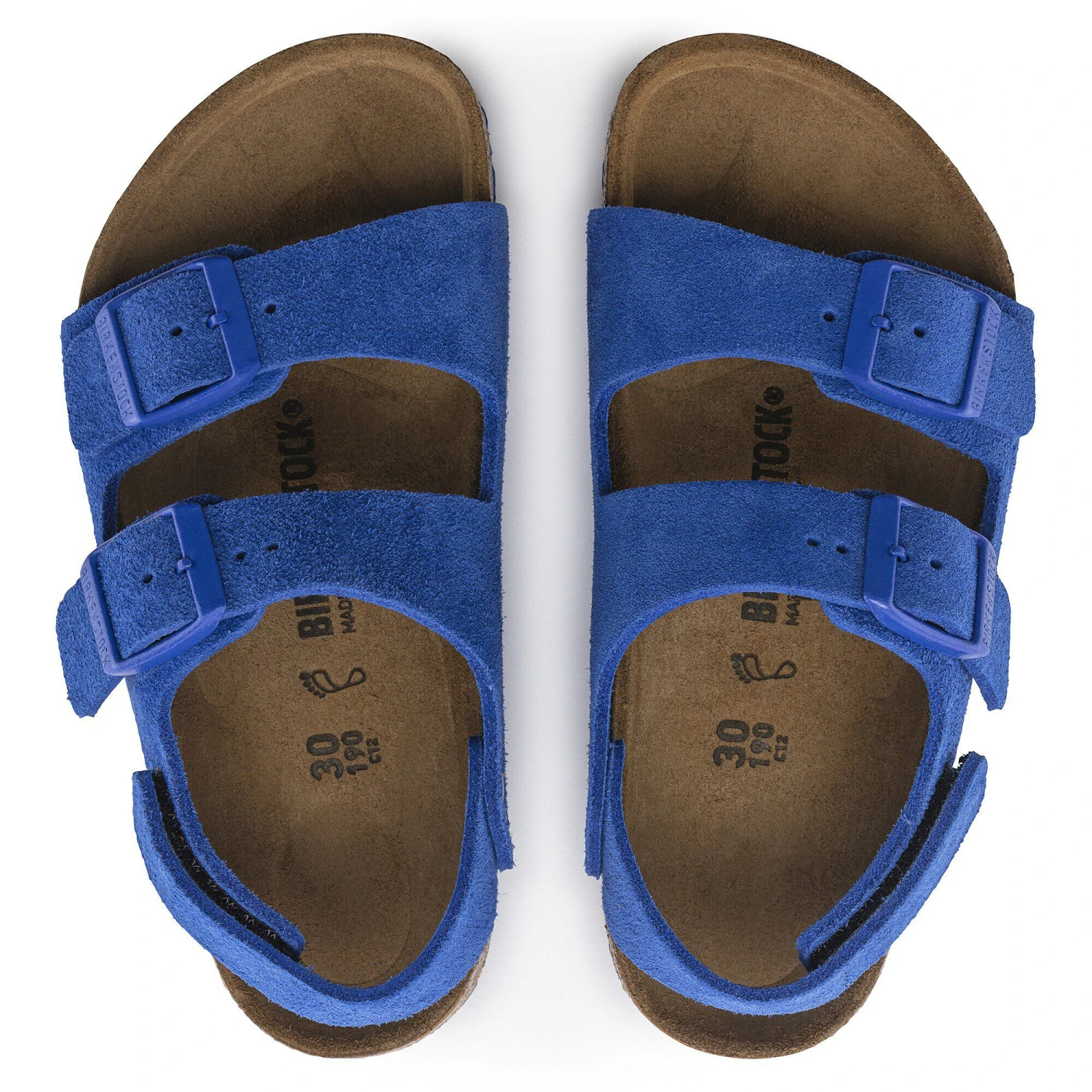 Birkenstock Milano HL Suede Kids Suede Leather Ultra Blue 2 Birkenstock Milano HL Suede Kids Suede Leather Ultra Blue - Image 2