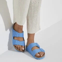 Birkenstock Arizona Vegan Textile Sky Blue 14 Birkenstock Arizona Vegan Textile Sky Blue -Birkenstock Sale Store 1024394 f closeup f