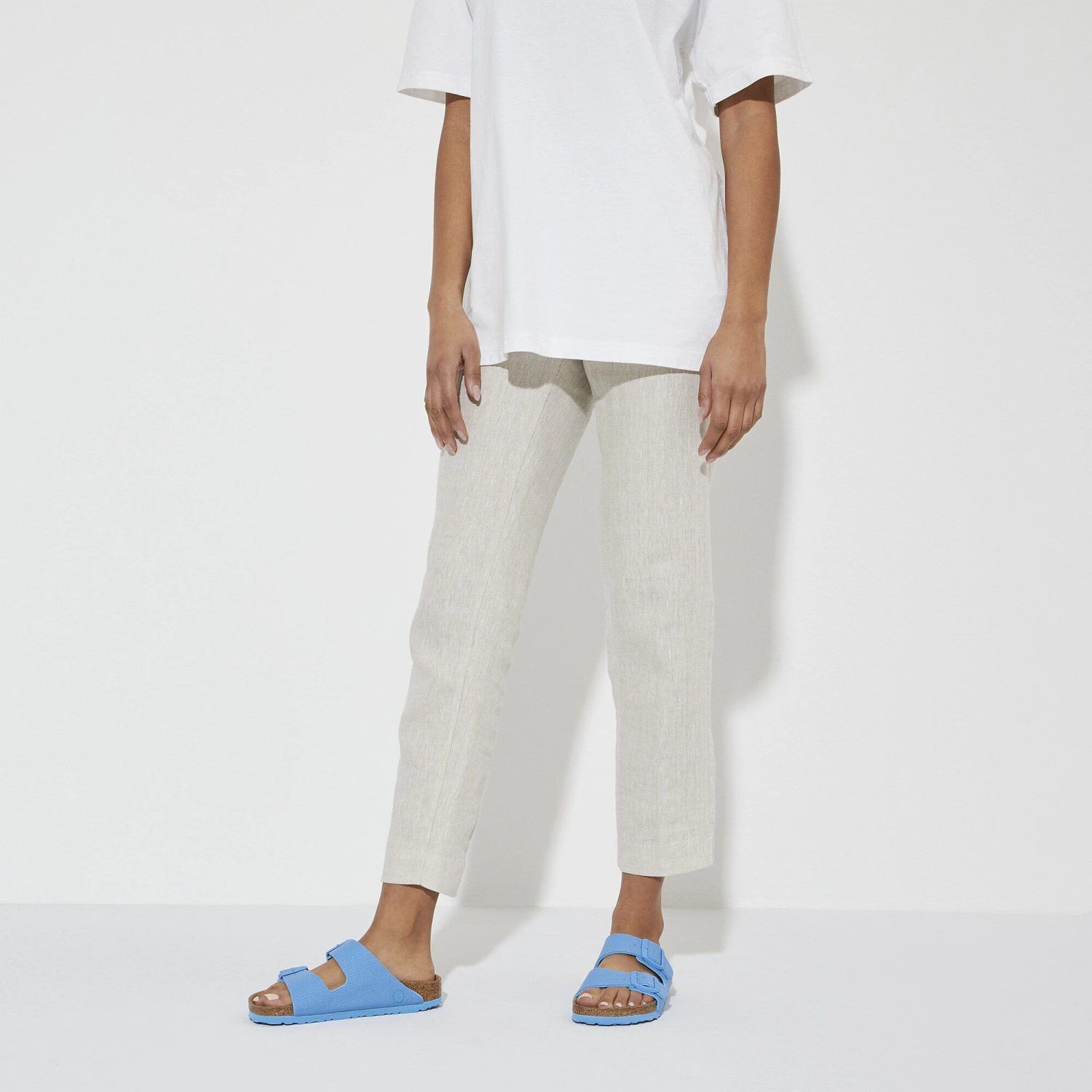 Birkenstock Arizona Vegan Textile Sky Blue 6 Birkenstock Arizona Vegan Textile Sky Blue - Image 6